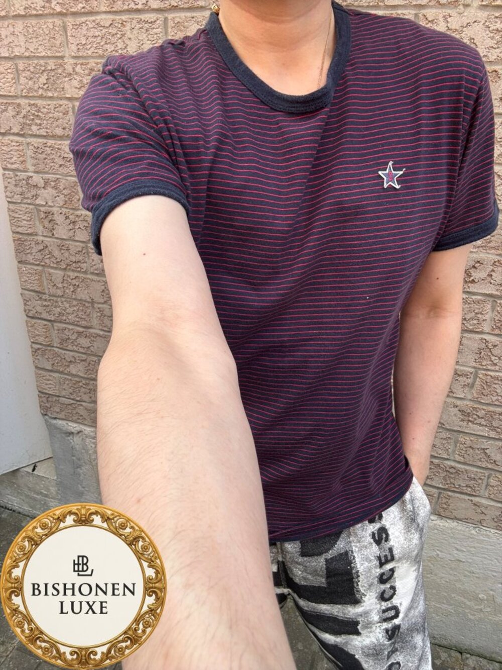 Diesel Men's Striped Star Patch Ringer Tee 🌟